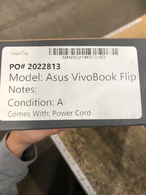 Photo 1 of *** WILL NOT FULLY POWER ON. WILL NOT STAY ON ***ASUS TP401M Vivobook Flip Thin 2-in-1 HD Touchscreen Laptop, Intel Celeron 2.6GHz Processor, 4GB RAM, 64GB eMMC, Windows 10 S, 14" (Renewed)