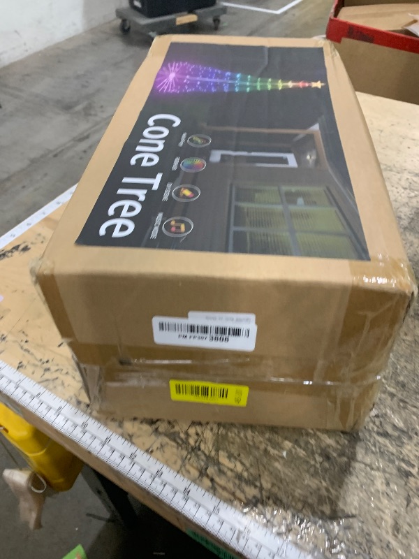 Photo 1 of ***(MAJOR DAMAGE/ BROKEN STAR)***Flacchi 8.8 FT Smart Christmas Tree Lights - Star Tree Topper with Removable Bracket, App Control, Sync with Music, Waterfall Colored Lights for Indoor Outdoor Xmas Decorations (8.8FT/ String Lights)