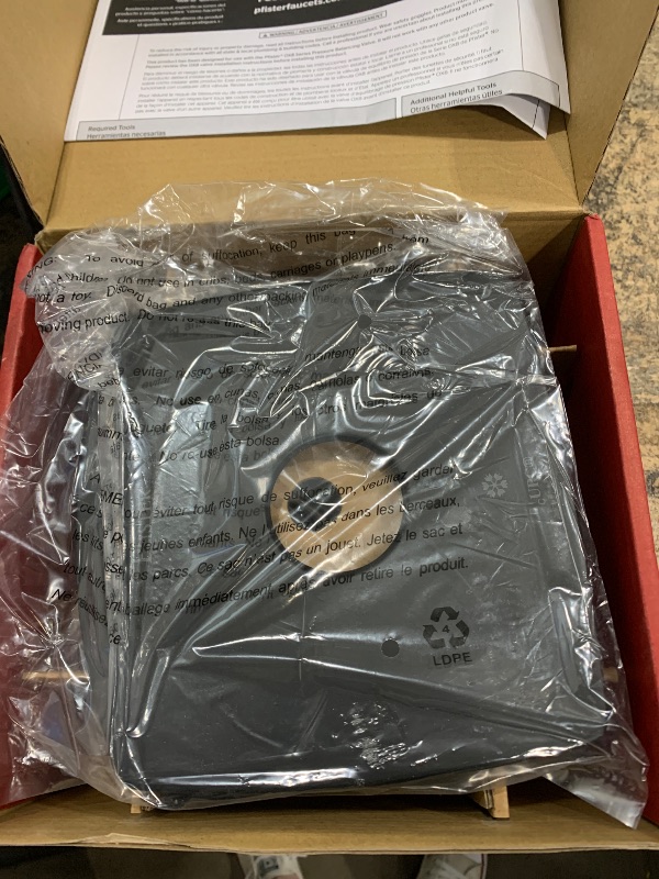 Photo 1 of **FOR PARTS ONLY**
Pfister R89-1DAB R891DAB Valve Only Trim, Matte Black