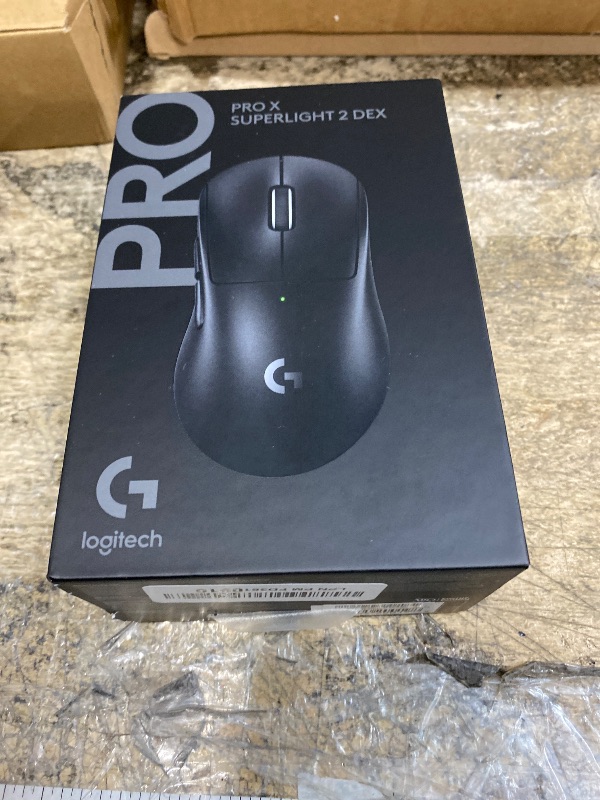 Photo 1 of ***PARTIAL SET - PRICE ADJUSTED***
Logitech G PRO X Superlight 2 DEX Wireless Gaming Mouse, 60g pro-Grade Right-Handed Mouse with 5 programmable Buttons, USB-C Charging, 44k DPI Sensor, up to 8 kHz Polling for PC/Mac - Black
