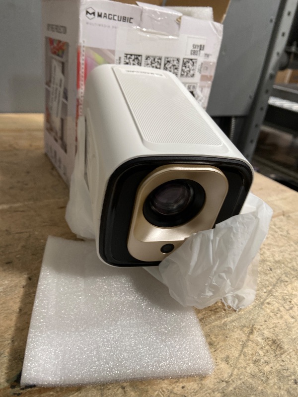 Photo 1 of ?Auto Focus&1080P?Magcubic Mini Smart Projector with 4K Support, Portable Projector with Wifi and Bluetooth, 5W Speaker, Built in Apps, Voice Control, Outdoor Movie Projector