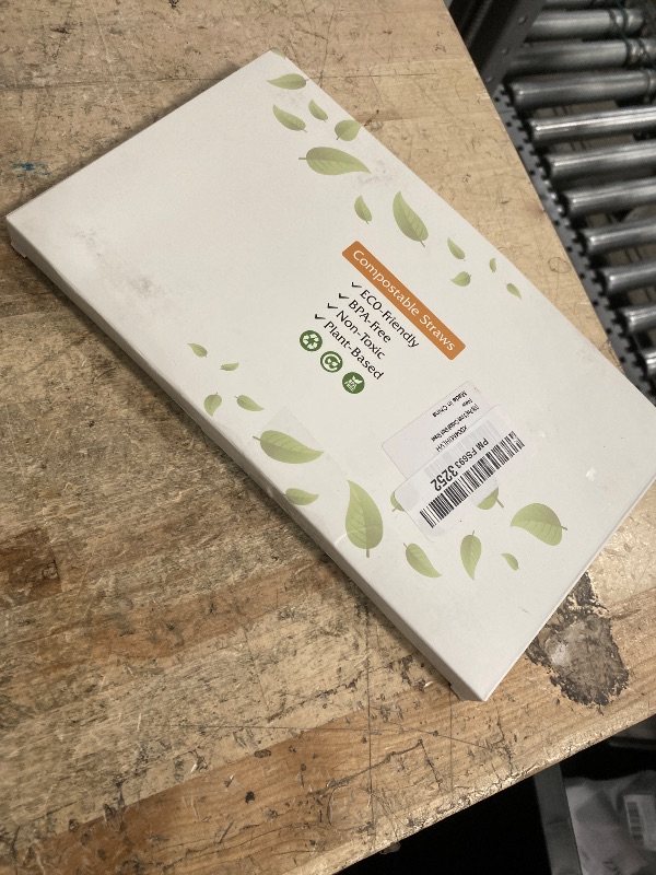 Photo 1 of [100 Pcs] 5 Inch Sugarcane Cocktail Short Straws - Disposable Compostable Biodegradable Drinking Straws for Whiskey Bar Club Cocktail Cold Drinks