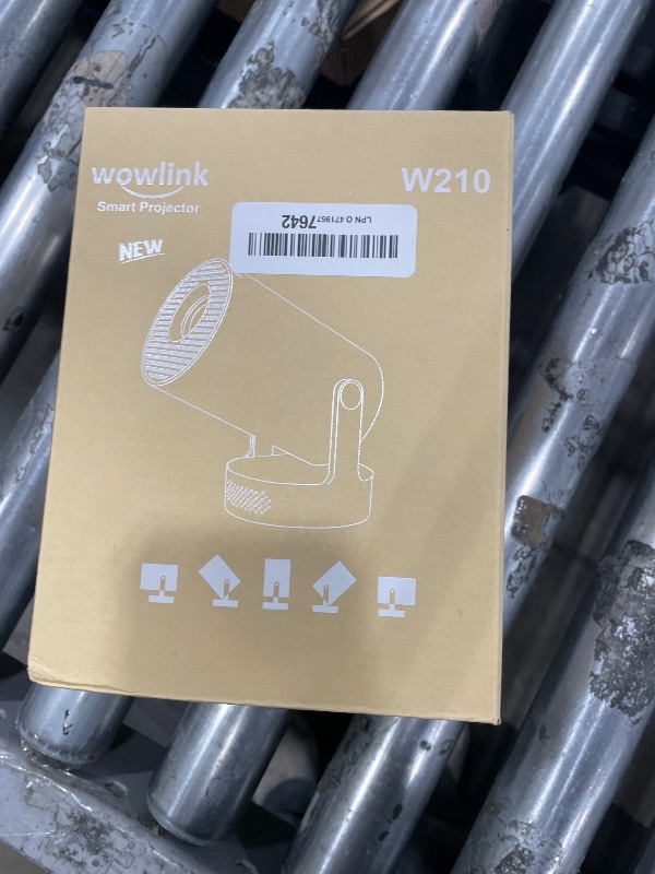 Photo 1 of [Built-in Apps & 2026 Upgraded] Mini Projector with WiFi 6 and Bluetooth 5.4 Support 4K 1080P Auto Keystone 180° Rotatable Projector Portable Compatibile with HDMI/TV Stick/Memory Stick/Laptop