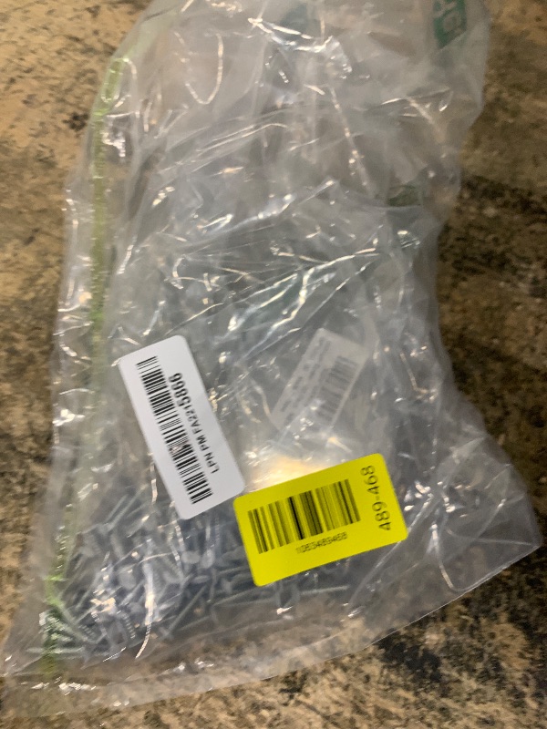 Photo 1 of 100 PCS #6 x 1 White Head Sheet Metal Screws, Flat Head Phillips Fast Self Tapping Screws, Countersunk Head Wood Screws, Screwdriver Bit Included