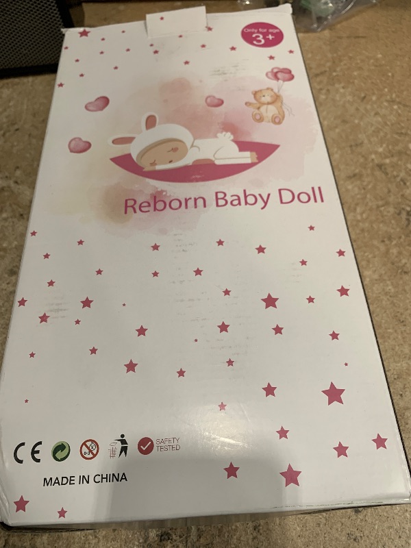 Photo 1 of ***STOCK PHOTO FOR REFERENCE ONLY**
WOOROY Realistic Reborn Baby Doll - 20 Inch Lifelike Reborn Baby Girl with Open Eyes in Pink Plush Outfit, Handmade Collectible Gift with Accessories for Kids 3+