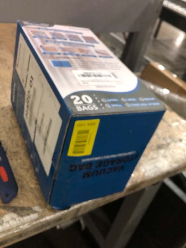 Photo 1 of 20 Pack Vacuum Storage Bags, Space Saver Bags (4 Jumbo/4 Large/4 Medium/4 Small/4 Roll) Compression for Comforters and Blankets, Sealer Clothes Storage, Hand Pump Included