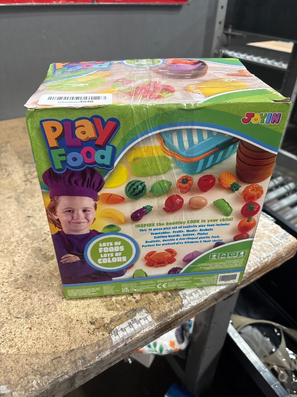 Photo 1 of ***************Missing the brown buckets***********
JOYIN Learning Toys Play Food Set for Toddlers, Cutting Food for Preschool Activities, Play Kitchen Accessories, Educational Toys, Color Sorting Set for Boys & Girls, Gifts for Christmas