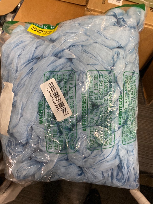 Photo 1 of 10 Pack Light Blue Cheesecloth Table Runner 17x108 Inch Boho Gauze Cheese Cloth Table Runners for Wedding Party Baby Shower Birthday Home Decor