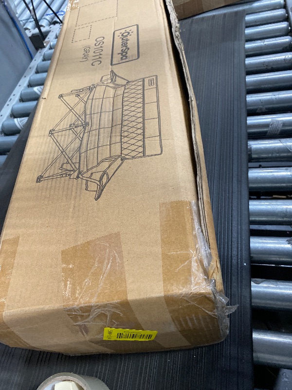 Photo 1 of *** CARRY BAG DAMAGED ***OuterSpa Oversized Camping Couch for Adults Heavy Duty, Fully Padded Double Camping Chair Outdoor Loveseat Double Folding Chair Double Lawn Chairs for Outdoor,Indoor,Camping,Travel,Supports 600lbs