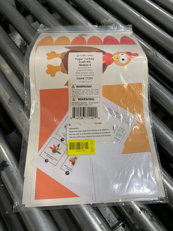 Photo 1 of 4E's Novelty Turkey Craft Kit, 4 Pcs Thanksgiving Crafts Kits for Kids, Thankful Turkey Activity Turkeys Arts and Crafts Friends Giving Kids Craft