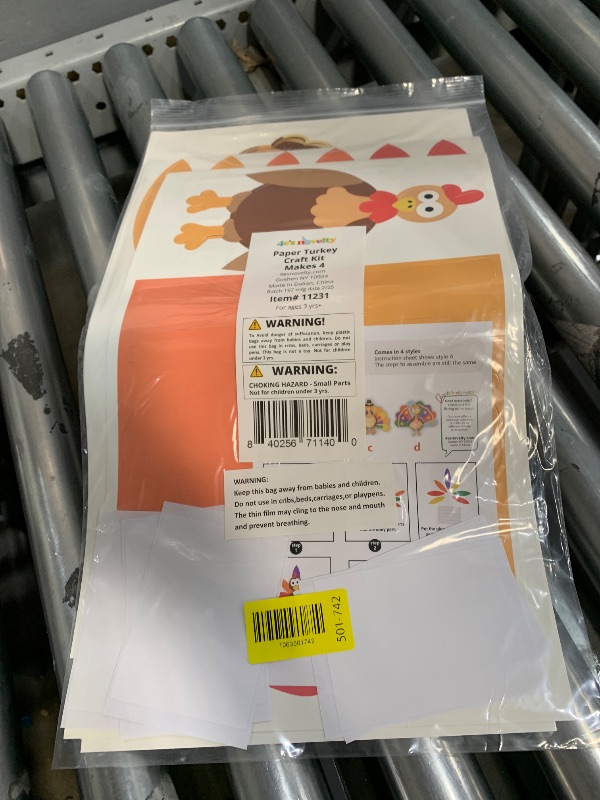 Photo 1 of 4E's Novelty Turkey Craft Kit, 4 Pcs Thanksgiving Crafts Kits for Kids, Thankful Turkey Activity Turkeys Arts and Crafts Friends Giving Kids Craft