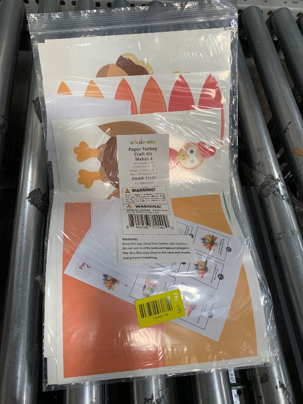 Photo 1 of 4E's Novelty Turkey Craft Kit, 4 Pcs Thanksgiving Crafts Kits for Kids, Thankful Turkey Activity Turkeys Arts and Crafts Friends Giving Kids Craft
