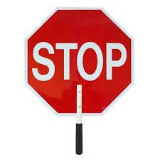 Photo 1 of 18" Stop/Stop Aluminum Paddle-Nonreflective