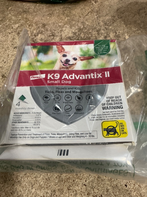 Photo 1 of **ONLY 1** K9 Advantix II Small Dog Vet-Recommended Flea, Tick & Mosquito Treatment & Prevention | Dogs 4-10 lbs. | 4-Mo Supply