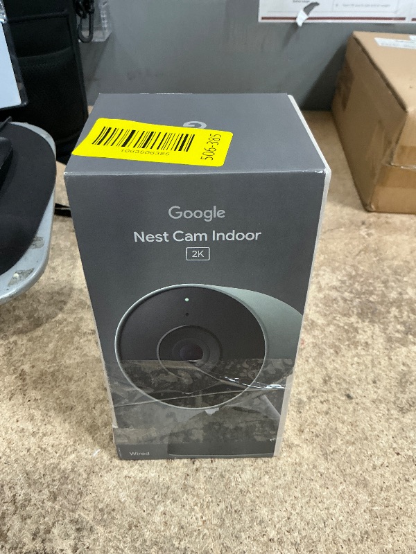 Photo 1 of **FOR PARTS ONLY/ NON-FUNCTIONAL** Google Nest Cam Indoor (Wired, 3rd Gen) - Security Camera with 2K Video and Gemini, Night Vision, 2-Way Audio, Works with Google Home - 2025 Model - Hazel