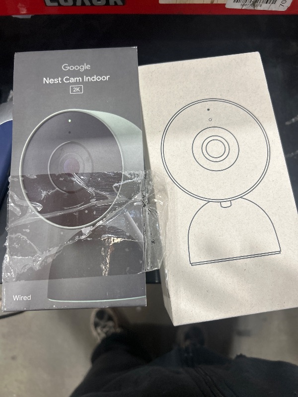 Photo 1 of **FOR PARTS ONLY/ NON-FUNCTIONAL** Google Nest Cam Indoor (Wired, 3rd Gen) - Security Camera with 2K Video and Gemini, Night Vision, 2-Way Audio, Works with Google Home - 2025 Model - Hazel