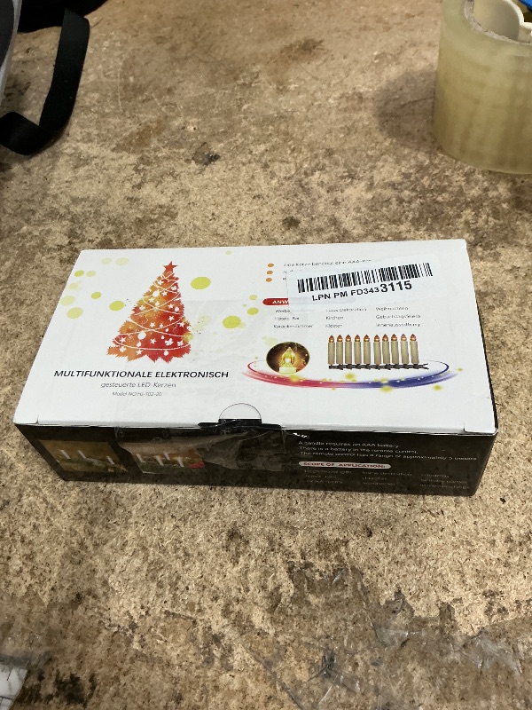 Photo 1 of 12 PCS LED Window Flameless Taper Candle,Battery Operated Flickering Candle Lights, with Remote Timer Function, Ideal for Indoor and Outdoor Christmas Tree Candles Garden Wedding Harry Potter