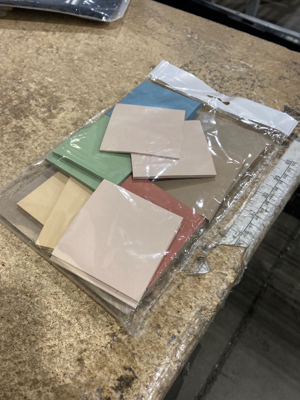 Photo 1 of (12 Pads) Sticky Notes 3x3 inch, Self-Stick Pads Vintage Colors Sticky Note, Recyclable, Easy to Stick for Home, Office, Notebook