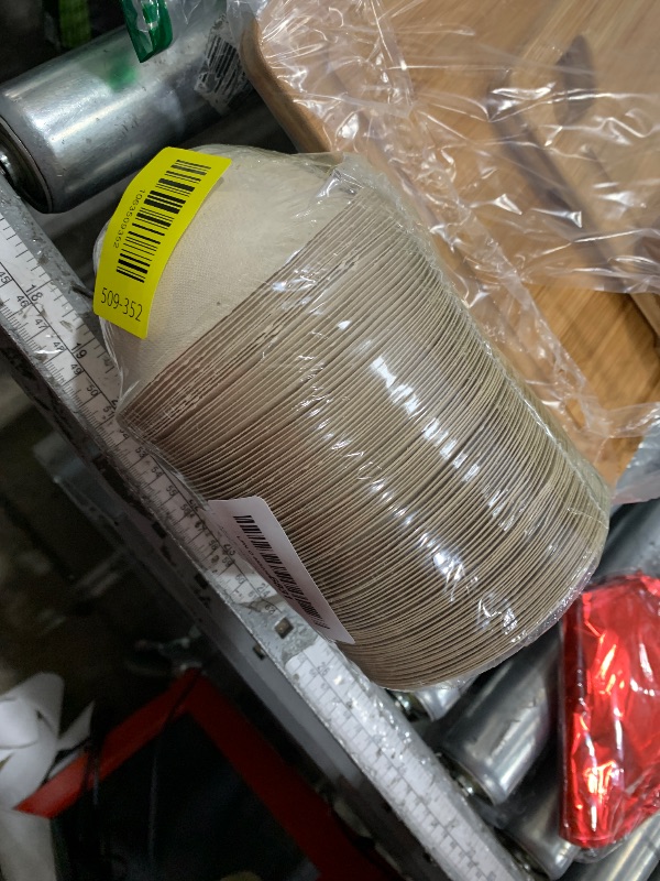 Photo 1 of 100 Pack 8oz Compostable Paper Bowls,Heavy-Duty Disposable Natural Bagasse Bowls,Biodegradable Soup Bowls,Eco-Friendly,Heat Resistant,for Ice Cream,Salad,Soup,Snack,Dessert,Pasta,Hot or Cold Use