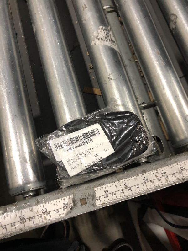 Photo 1 of 1/2 Inch Heel Lifts for Leg Length Discrepancy Gel Height Increasing Insoles Soft Shoe Lifts for Women Men Uneven Legs Comfort Half Foot Insoles for Heel Pain, Black