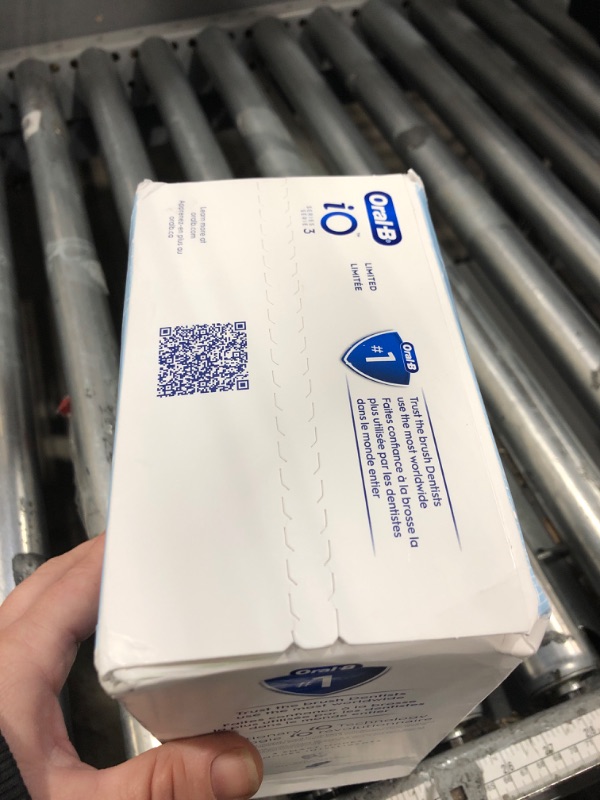 Photo 1 of *UNOPENED* Oral-B iO Deep Clean Rechargeable Electric Powered Toothbrush, Icy Blue with iO Series 3 Limited, 2 Brush Heads and Travel Case - Pressure Sensor to Protect Gums - 3 Cleaning Settings - 2 Minute Timer