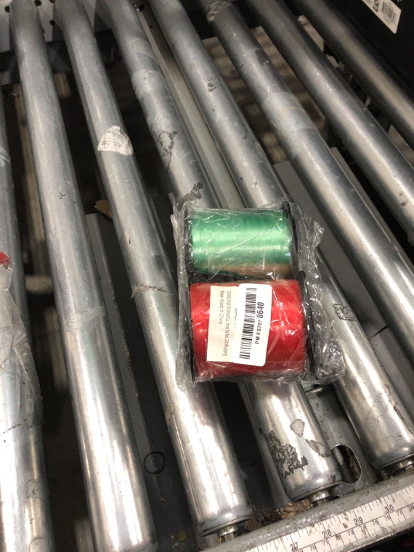Photo 1 of *ONLY 2* 600 Yards Christmas Ribbon Curling, 3 Rolls Christmas Party Decorations, 1/5 Inches Holiday Ribbon, Plastic Ribbons for Crafts Present Wrapping Green Gold Red Curling Ribbon Party Balloon String