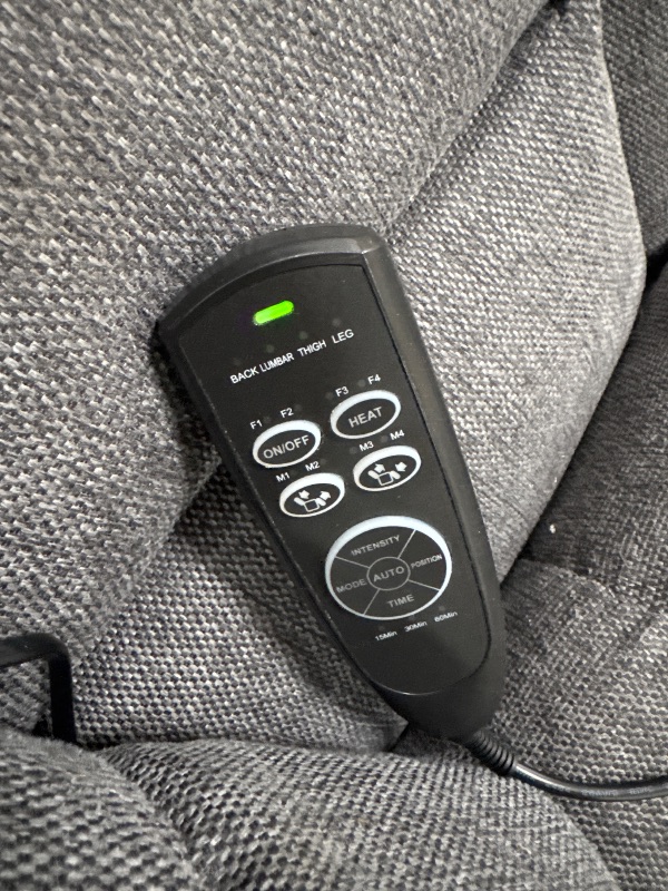 Photo 1 of ***MAJOR DAMAGE FOR PARTS ONLY***
POWERS ON**DUMOS Power Lift Recliner Chair with Vibration Massage and Heat for Elderly, Ergonomic Overstuffed Breathable Fabric Reclining Chair with 3 Pockets, Remote Control, Living Room, Bedroom, Grey
