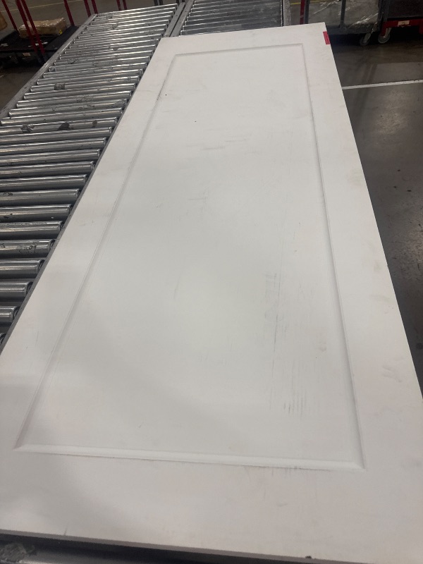 Photo 1 of 1-Panel Door, White Primed Shaker 80 in. x 18 in.