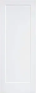Photo 1 of 1-Panel Door, White Primed Shaker 80 in. x 18 in.