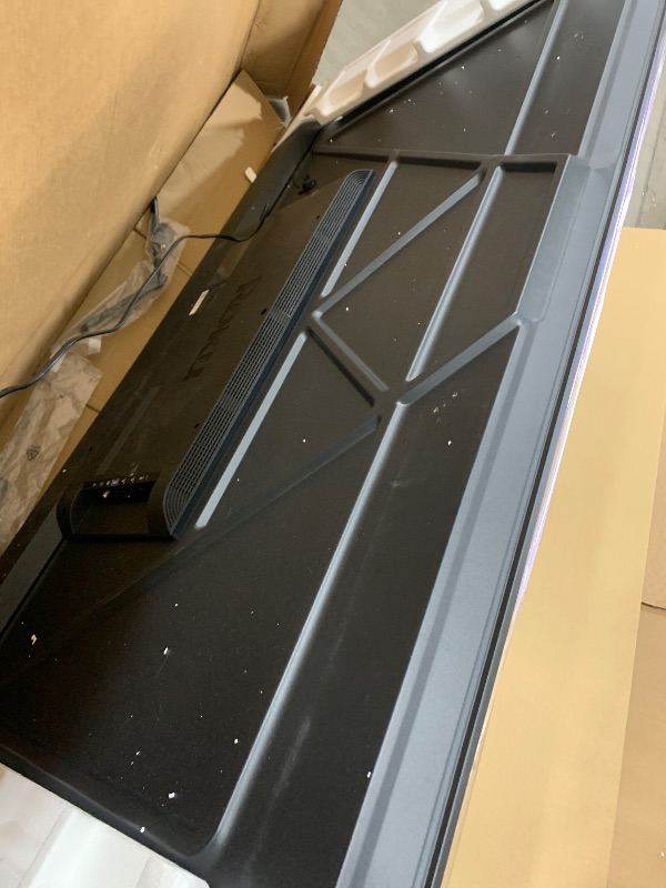 Photo 1 of (sold for parts) (broken screen) Roku Smart TV – 65-Inch Select Series, 4K HDR TV – RokuTV with Enhanced Voice Remote – Flat Screen LED Television with Wi-Fi for Streaming Live Local News, Sports, Family Entertainment