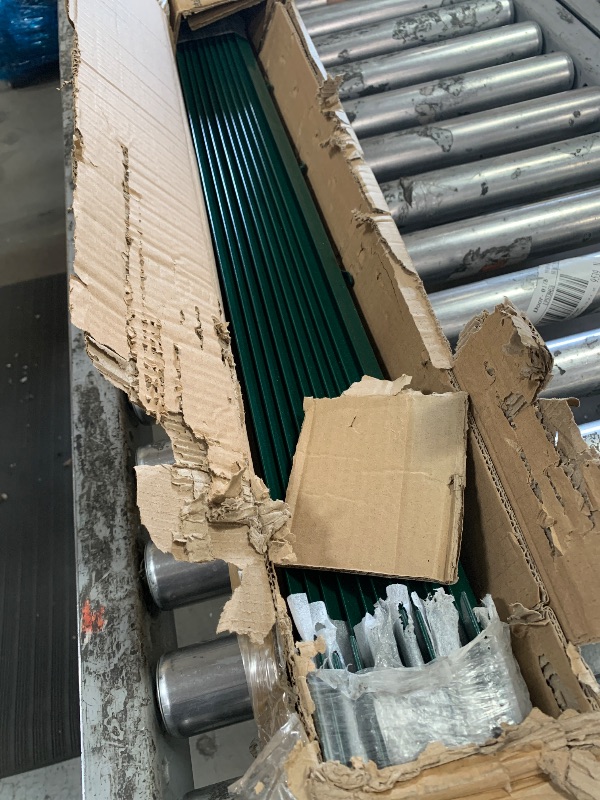 Photo 1 of *** PARTIAL SET *** 20 Pack Garden Fence Post, 5 Feet Heavy Duty Metal U-Post for Wire Fence, No Dig Garden Fence Stakes for Temporary Fencing, Electric Fence Wire, Corner Anchor, and More-Black