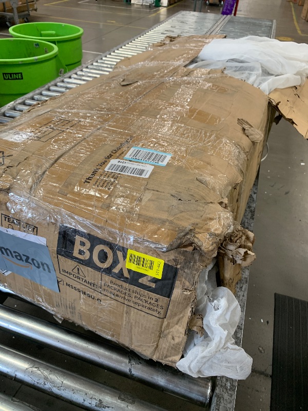 Photo 1 of (PARTRIAL SET) (BOX 2 OF 2)Marsail Pull Out Sofa Bed, Queen Size Sleeper Sofa with Memory Foam Mattress, 2 USB Charging and Removable Covers, Loveseat for Living Room, Apartment, Supports 600 LBS, Chenille Fabric, Blue