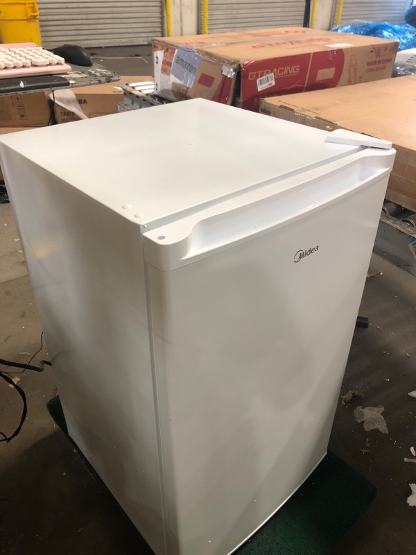 Photo 1 of (unfunctional, for parts_) Midea WHS-109FW1 Upright Freezer, 3.0 Cubic Feet Mini Freezer, For Kitchen Apartment Office Basement or Dormitory, White