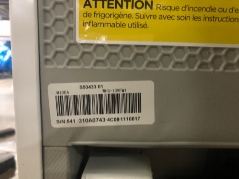 Photo 1 of (unfunctional, for parts_) Midea WHS-109FW1 Upright Freezer, 3.0 Cubic Feet Mini Freezer, For Kitchen Apartment Office Basement or Dormitory, White