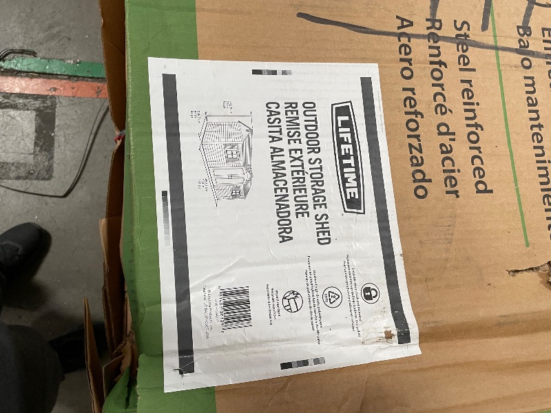 Photo 1 of  BOX 1 OF 2 AND 2 OF 2 INCLUDED***
Lifetime 6446 Outdoor Storage Shed, 8 x 15 Foot, Desert Sand