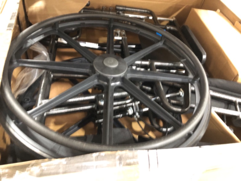 View 2 of (for parts)Medline Reclining Wheelchair, Desk-Length Arms and Elevating Leg Rests, 20" x 18" Seat (W x D)