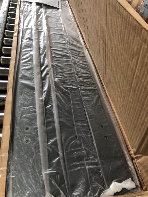 Photo 1 of *****************missing the legs***************
Global Industrial 4'L Outdoor Park Bench with Backrest, Recycled Plastic Slats, Wrought Iron Frame, 1100 lbs Capacity, Gray, Surface Mount, Easy Assembly
