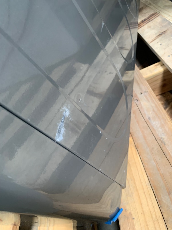 Photo 1 of  SCRATCHED/DENTED******Midea 8-cu ft Stackable Vented Gas Dryer with Steam Cycle ( Graphite Silver )
