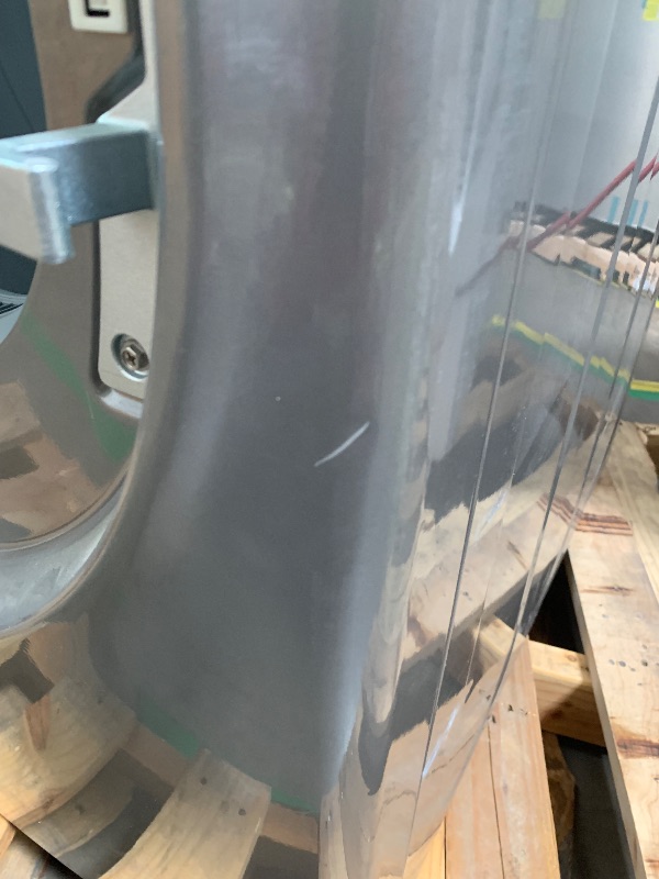 Photo 1 of  SCRATCHED/DENTED******Midea 8-cu ft Stackable Vented Gas Dryer with Steam Cycle ( Graphite Silver )
