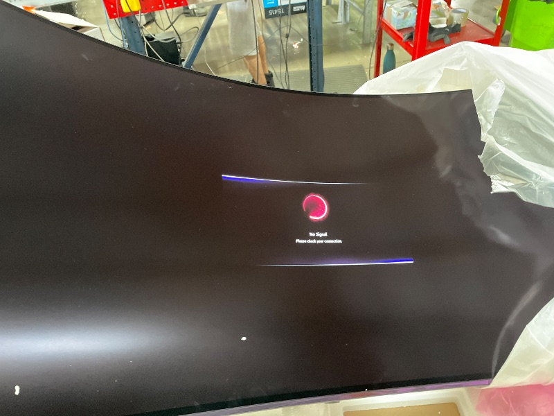 Photo 1 of (monitor parts only, missing) LG 45GX900A-B 45-Inch Ultragear WQHD (3440 x 1440) OLED Curved Gaming Monitor, 240Hz, 0.03ms, NVIDIA G-Sync, VESA DisplayHDR True Black 400, HDMI 2.1, DisplayPort, USB Type-C PD 65W, Black