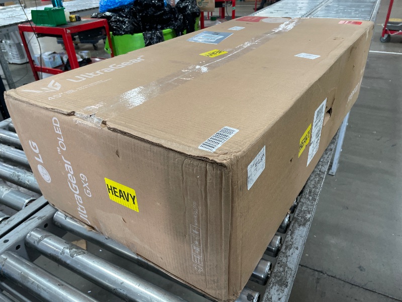 Photo 1 of (monitor parts only, missing) LG 45GX900A-B 45-Inch Ultragear WQHD (3440 x 1440) OLED Curved Gaming Monitor, 240Hz, 0.03ms, NVIDIA G-Sync, VESA DisplayHDR True Black 400, HDMI 2.1, DisplayPort, USB Type-C PD 65W, Black