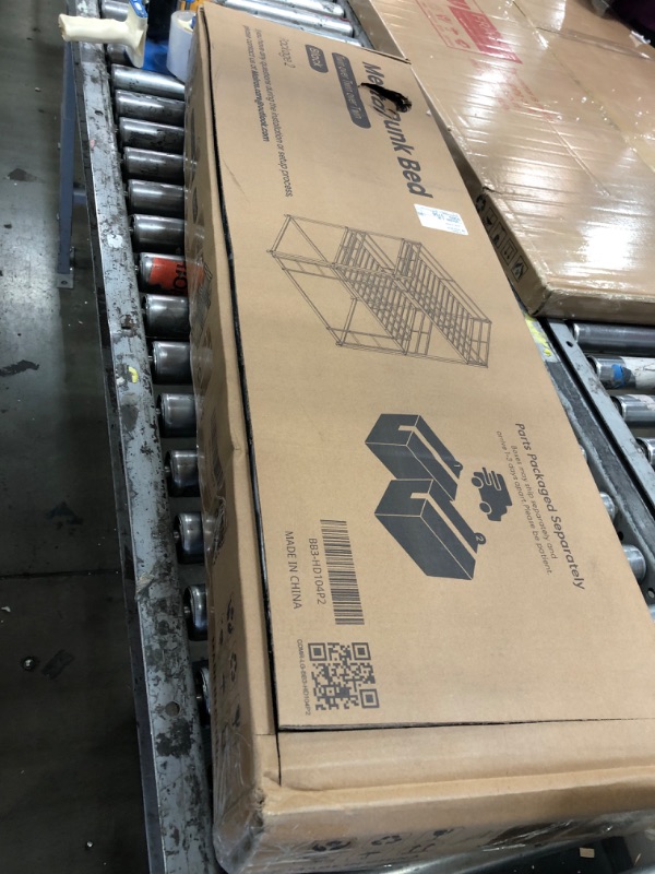 Photo 1 of **************INCOMPLETE ITEM, THIS IS ONLY BOX #2 OUT OF 2 TOTAL*************
metal bunk bed