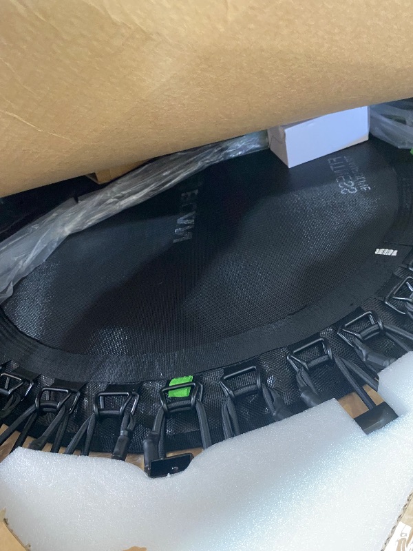 Photo 1 of (missing parts)cBCAN BT4 40" Soft Land Pro Adult Bungee Rebounder Trampoline, 500lb Capacity, Adjustable Tension Bungees, One-Piece Frame (16 Gauge), Quiet Indoor Cardio w/Handle, Phone Holder & 2 Pairs Socks, Black