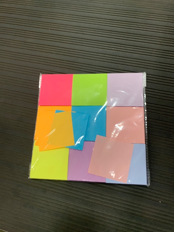 Photo 1 of (18 Pads) Pop Up Sticky Notes 3x3 Refills, Strong Adhesive Memo Pad Bulk with 9 Bright Colors, Suitable for Home, Office, School, Clean Removal