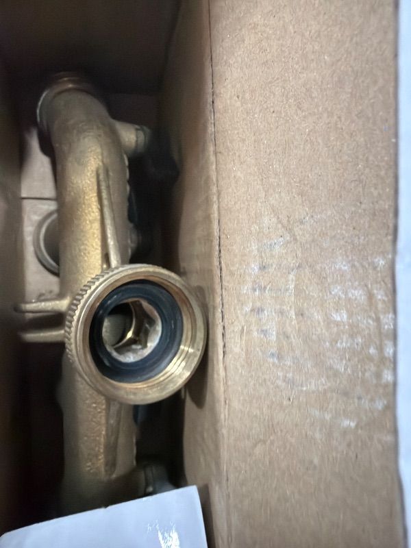 Photo 1 of (hose splitter parts only) Lifynste 4 Way Brass Hose Splitter, 3/4" Heavy-Duty Brass Garden Hose Splitter, Garden Hose Adapter Connector