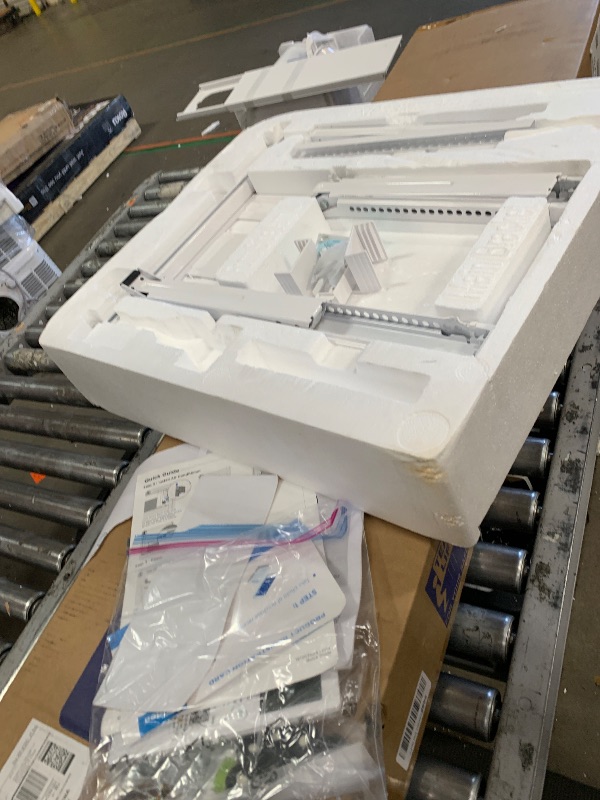 Photo 1 of (SOLD AS PARTS)  8,000 BTU U Shaped Smart Inverter Window Air Conditioner - Cools 350 Sq Ft, Ultra Quiet with Open Window Flexibility - Alexa/Google Assistant Compatible - 37% Energy Savings, Remote (Updated)