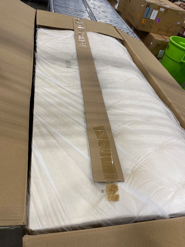 View 3 of ** only carton # 1 missing carton # 2 ***  - KEIKI 85" Luxury Oversized Velvet Chesterfield Sofa with 2 Pillow & Gold Stainless Decoration, Italian Modern Style 3-Seater Button Tufted Couch with Rolled Arms, Easy Assembly, for Living Room, Beige