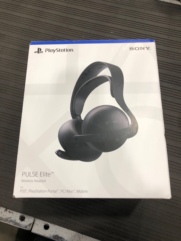 Photo 1 of **NON-FUNCTIONAL** PlayStation Pulse Elite Wireless Headset - Midnight Black