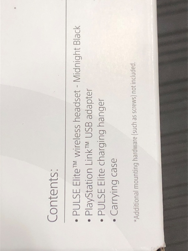 Photo 1 of **NON-FUNCTIONAL** PlayStation Pulse Elite Wireless Headset - Midnight Black