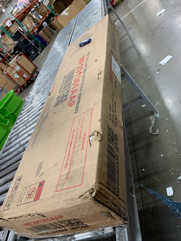 Photo 1 of ***PARTIAL SET , MISSING BOX 1 OF 2***
Merax Full Size Loft Bed with Storage Shelves and Under-Bed Desk, Espresso